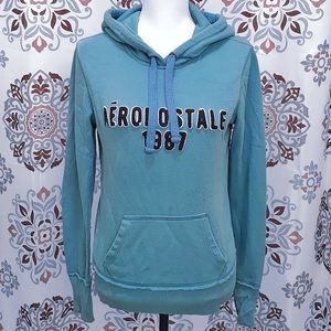 •ÁEROPOSTALE• EUC Distressed 1987 Pullover Hoodie